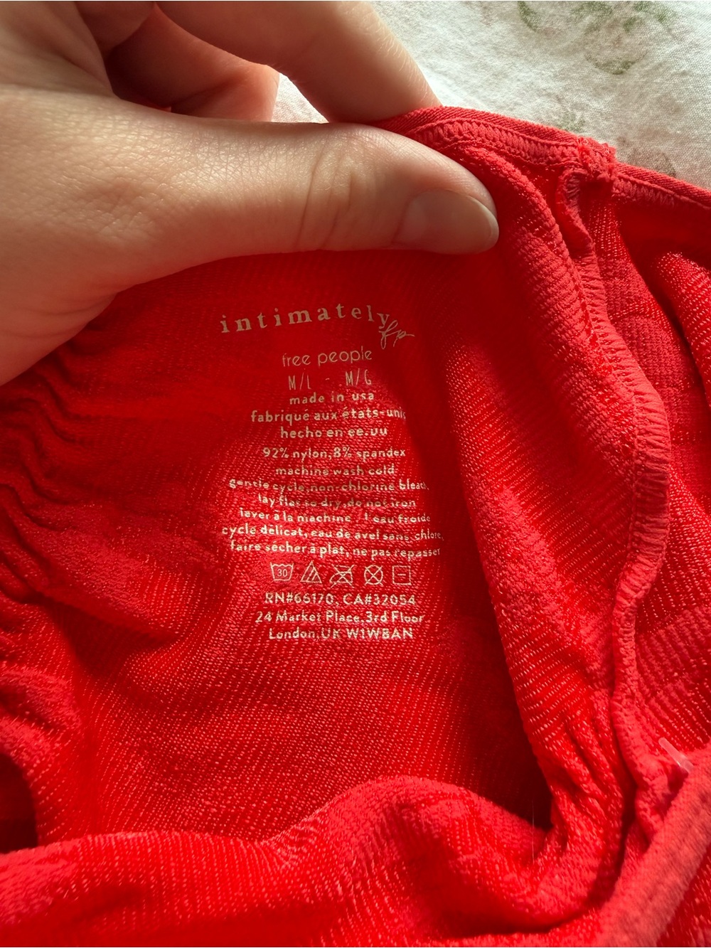 Free People Red Ruched Top - Picture 3 of 5